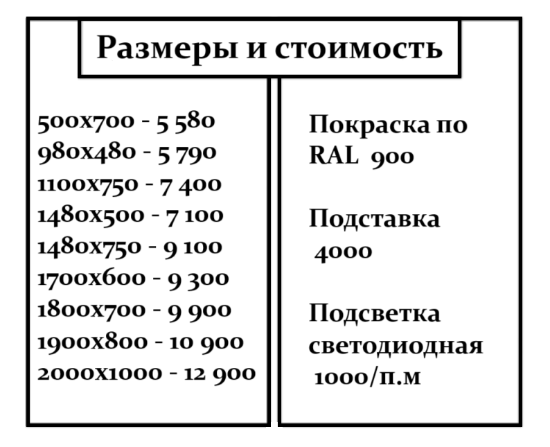 Зеркало в алюминиевой рамке (черное)