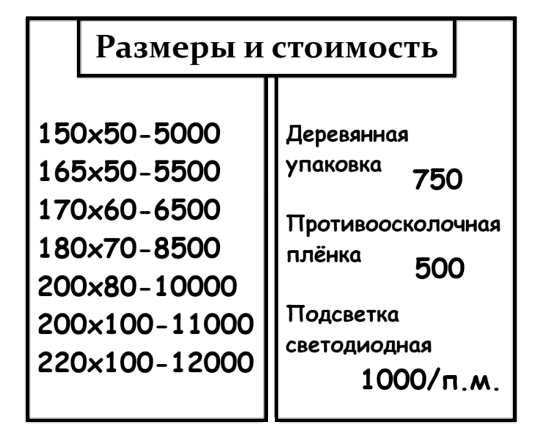 Зеркало напольное ЛДСП (белое)